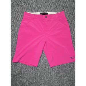 Oakley Men's Hot Pink Golf Performance Shorts - Size 30W Regular Fit